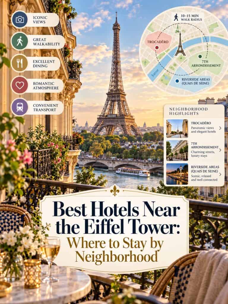 Best hotels near Eiffel Tower by neighborhood in Paris