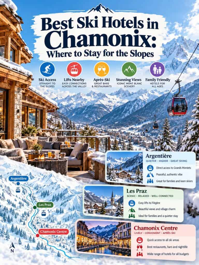 Best ski hotels in Chamonix with Mont Blanc views