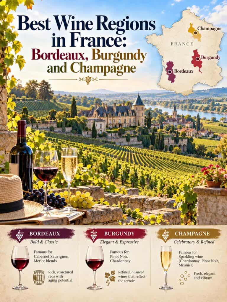 Best Wine Regions in France: Bordeaux, Burgundy and Champagne