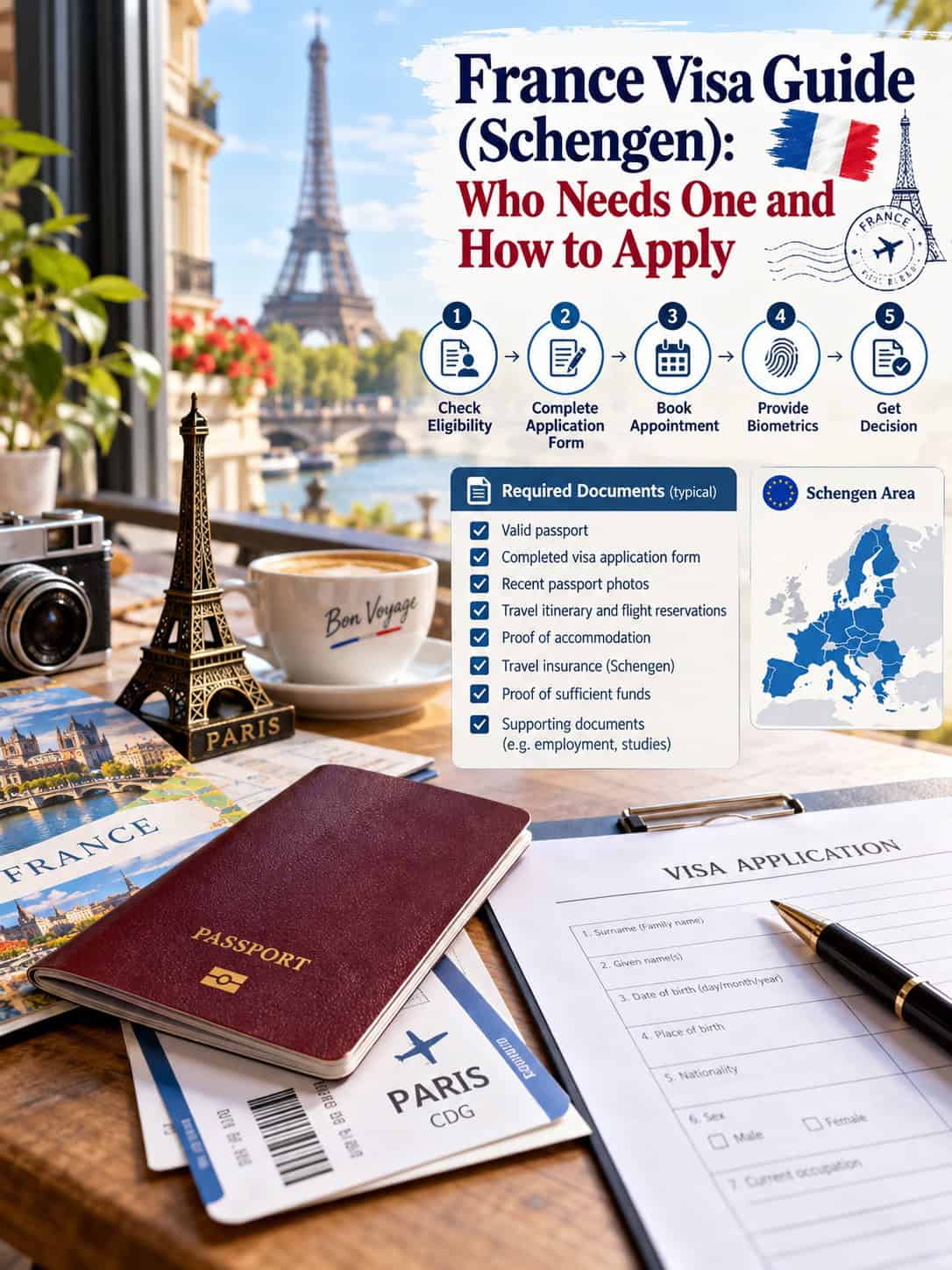 France visa guide: Schengen entry to France