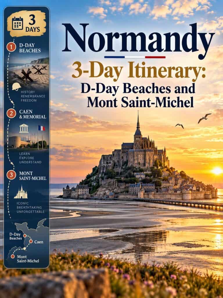 Normandy 3-Day Itinerary: D-Day Beaches and Mont Saint-Michel
